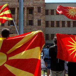 Nordmakedonien flagga